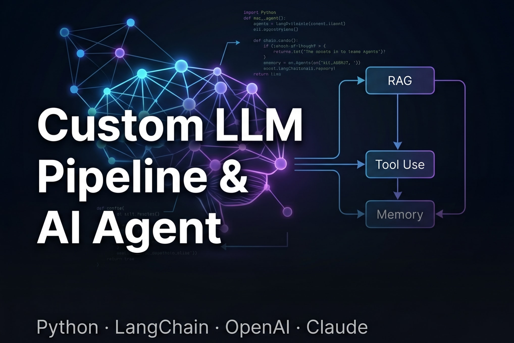 Portfolio for Custom LLM Pipeline & AI Agent in Python