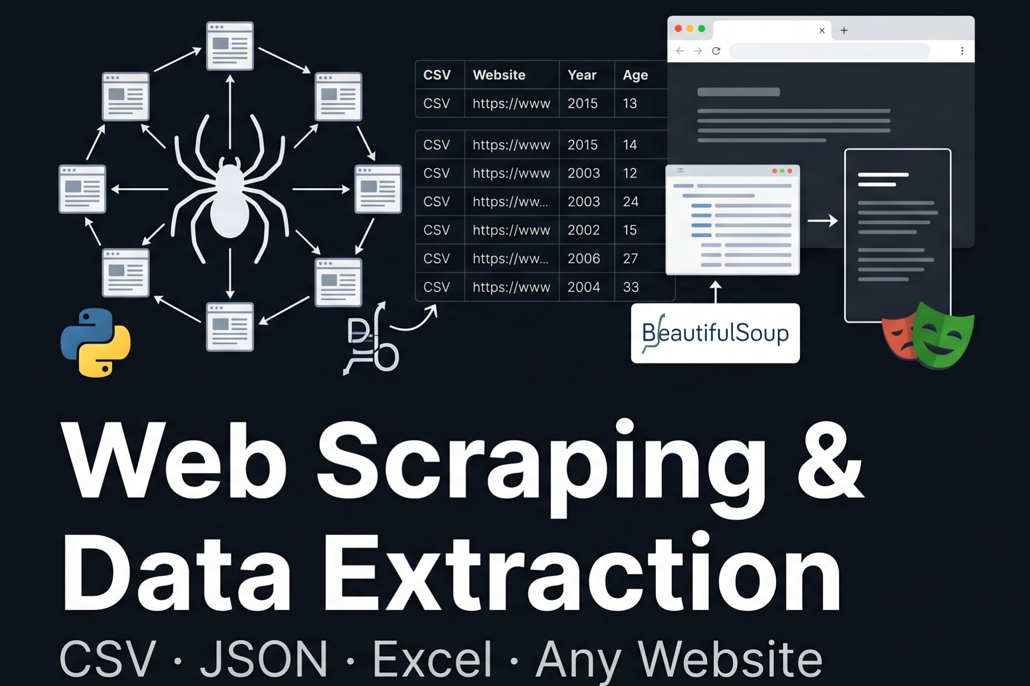 Portfolio for Web Scraping & Data Extraction to CSV