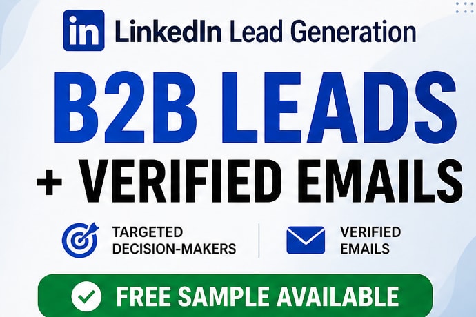 Portfolio for B2B lead generation specialist