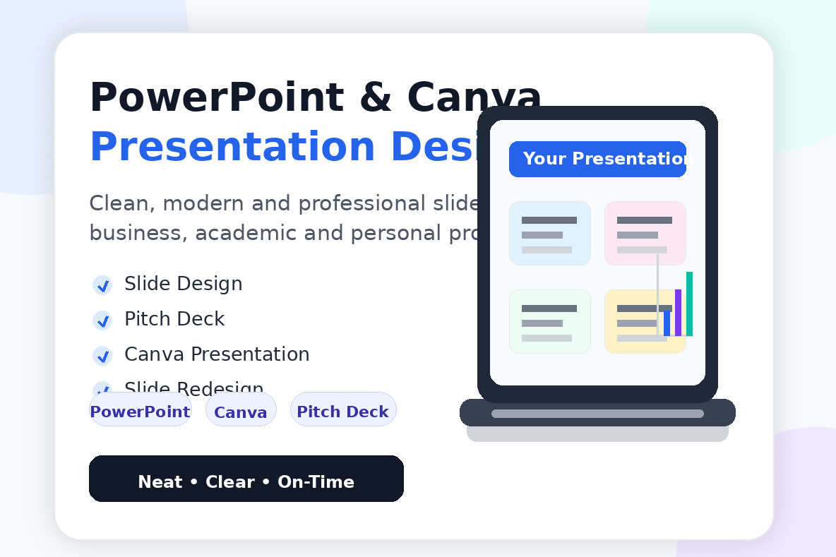 Portfolio for PowerPoint & Canva Presentation Design