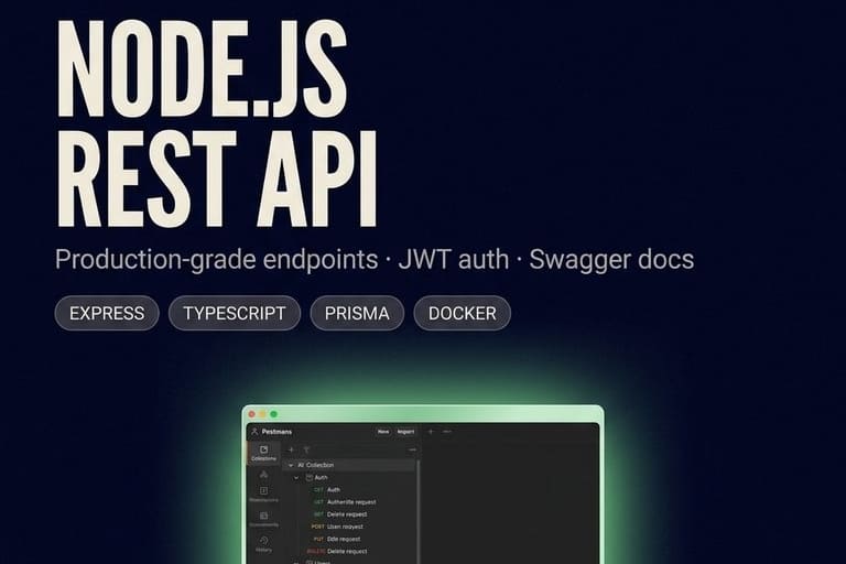 Portfolio for Node.js REST API Development