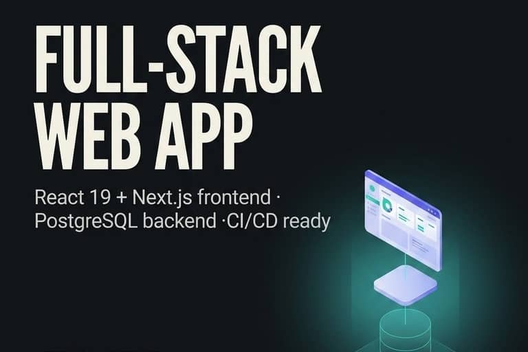 Portfolio for Full-Stack Web Application Development