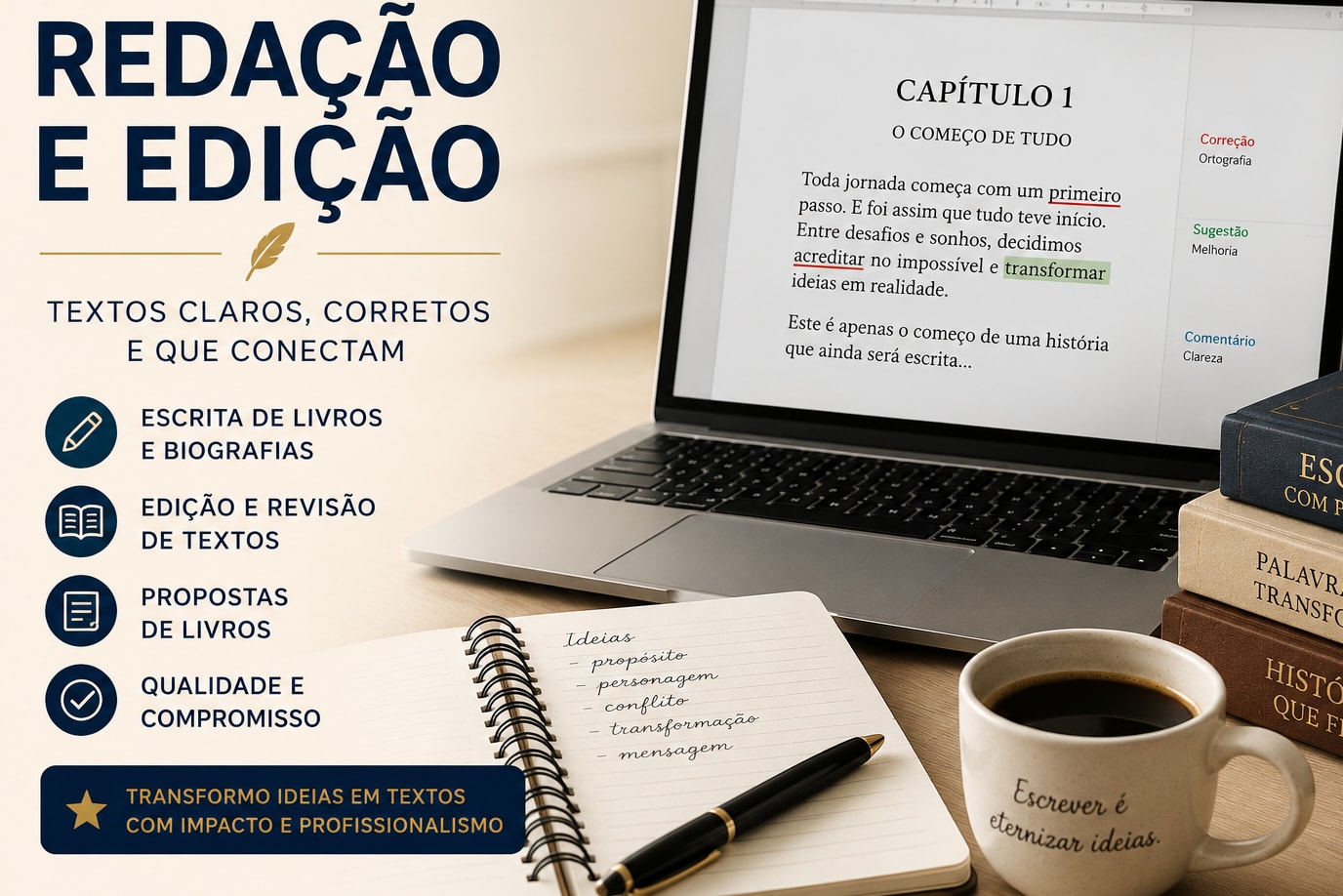 Portfolio for Serviços de Redação, Edição e Revisão de