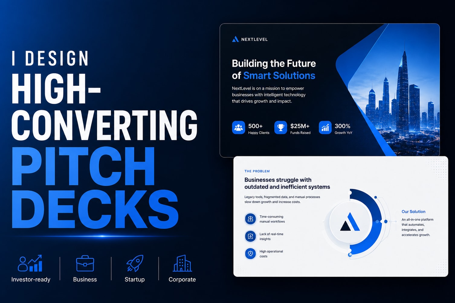 Portfolio for Investor Pitch Deck & Fundraising