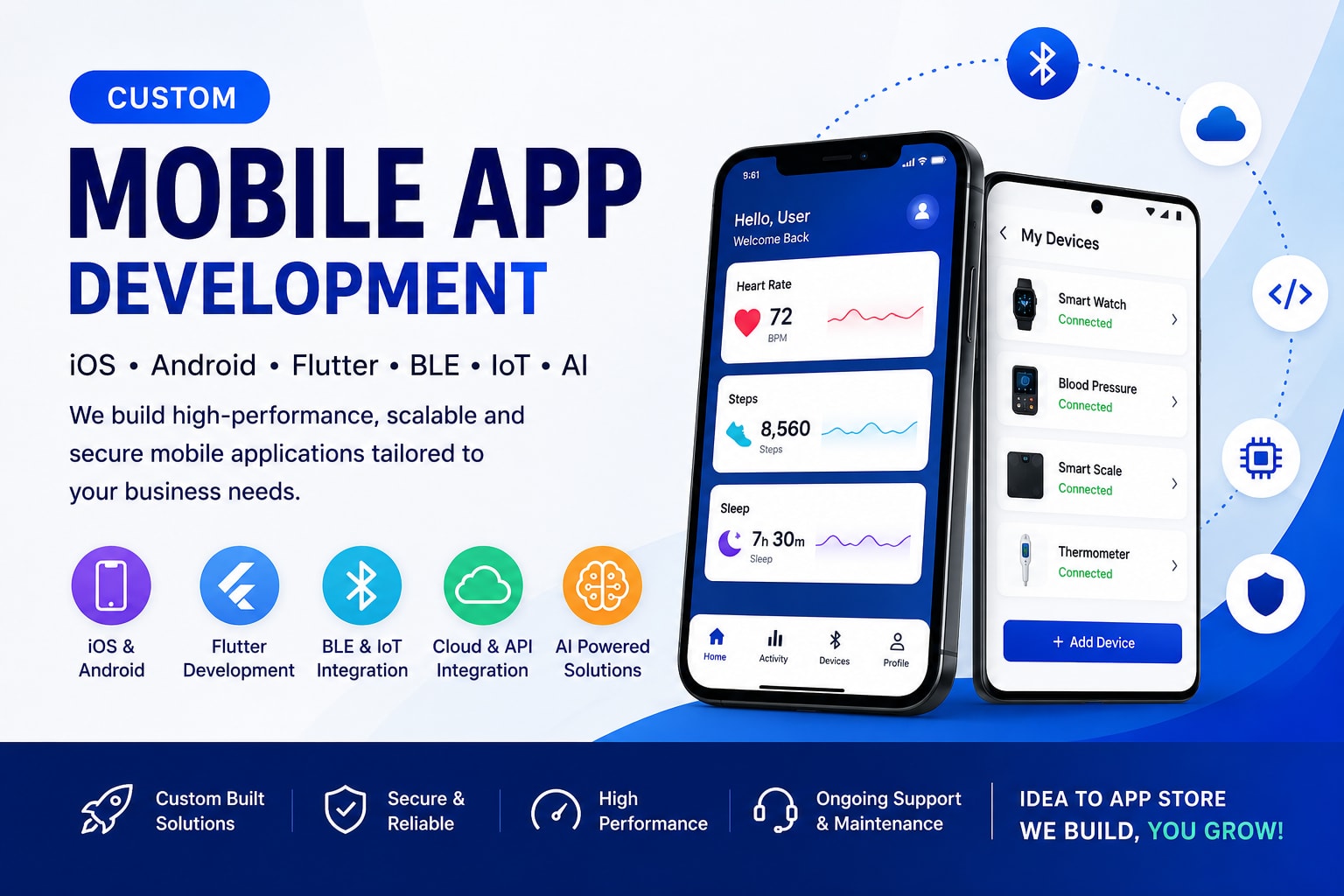 Portfolio for Custom Mobile App Development
