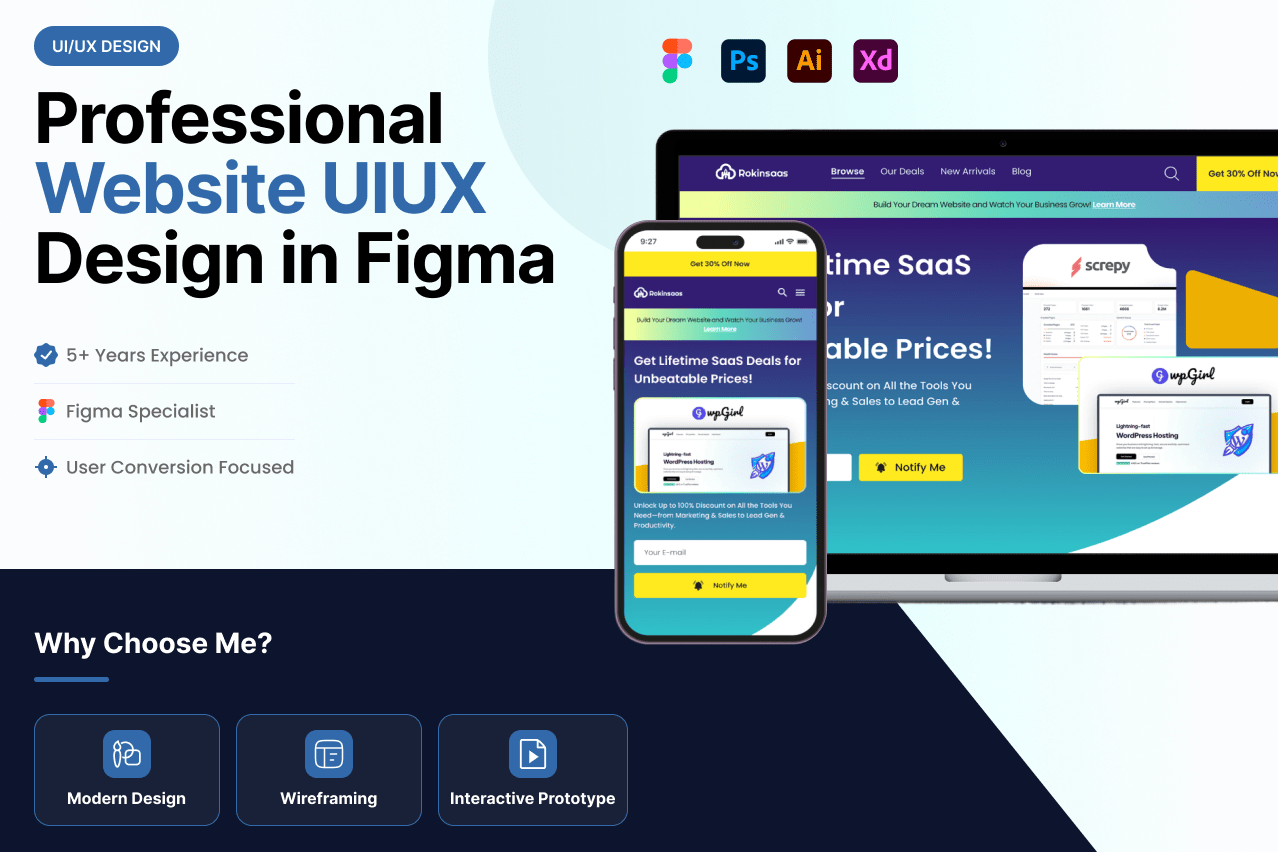 Portfolio for Professional Website UIUX Design (Figma)