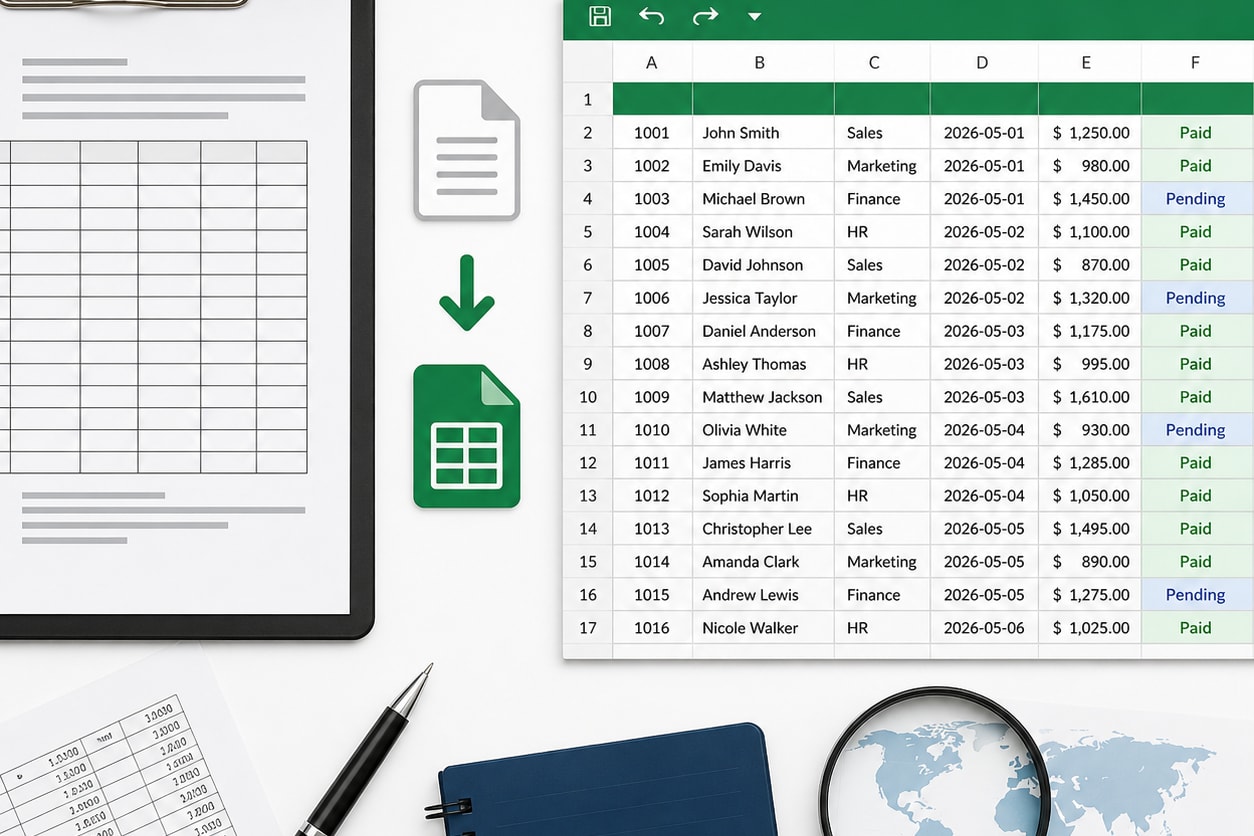 Portfolio for Excel, Data Entry & Web Research