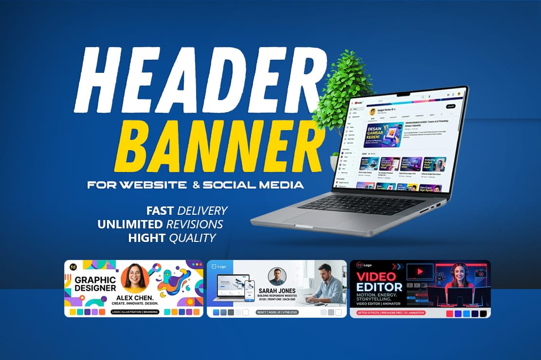 Portfolio for HEADER BANNER AND COVER