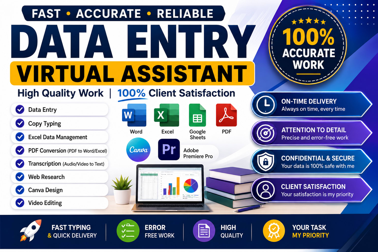 Portfolio for Data Entry |Transcription |Video Editing