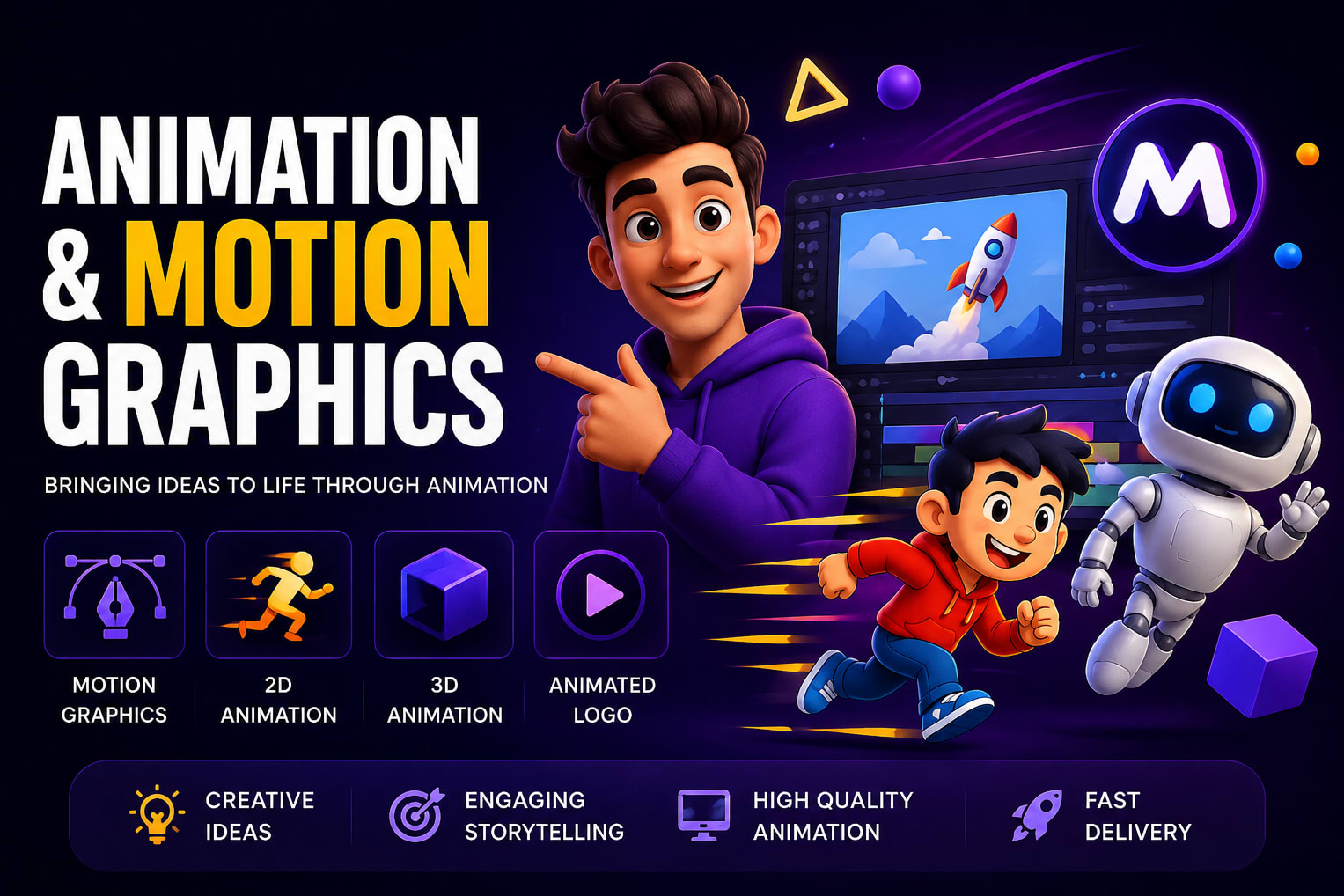 Portfolio for Animation & Motion Graphics
