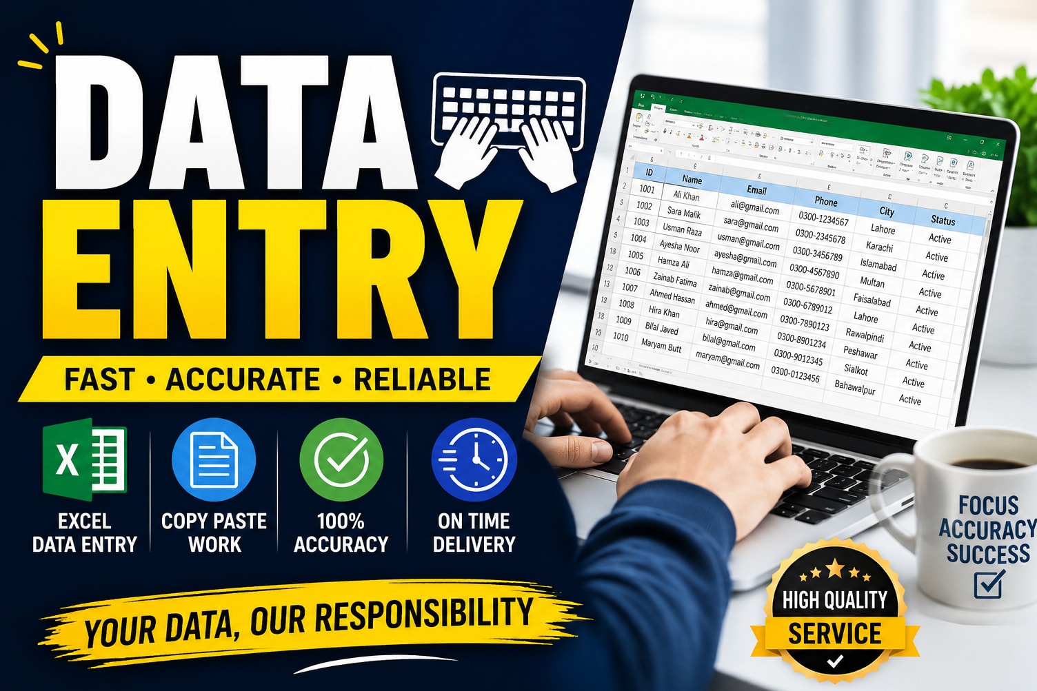 Portfolio for Data Entry Service