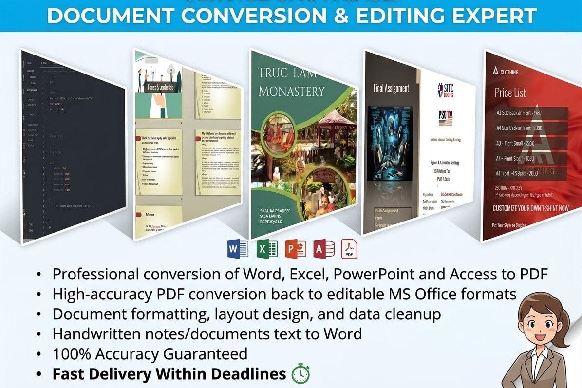 Portfolio for Document Conversion Specialist