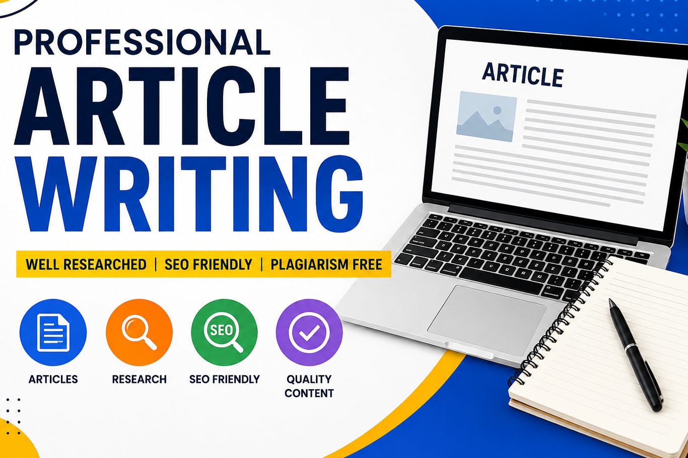 Portfolio for Article writing service