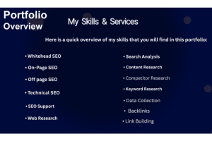 Portfolio for Search Engine Optimization(SEO) Services