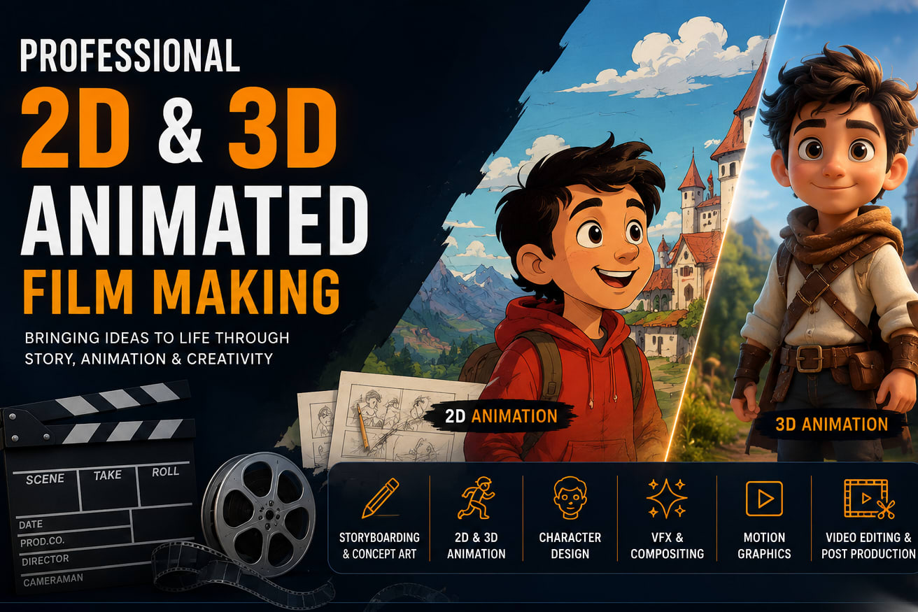 Portfolio for 2D & 3D ANIMATED FILM MAKING