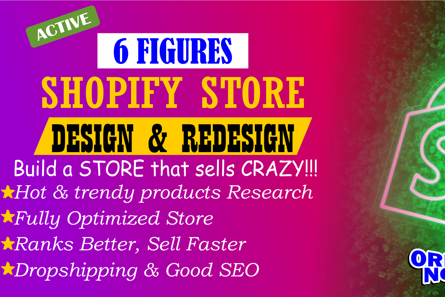 Portfolio for Shopify design