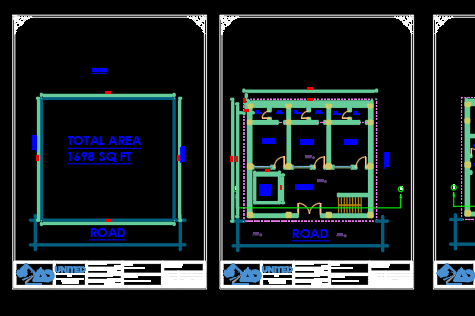 Portfolio for 2D AutoCAD Drafting, Residential House P