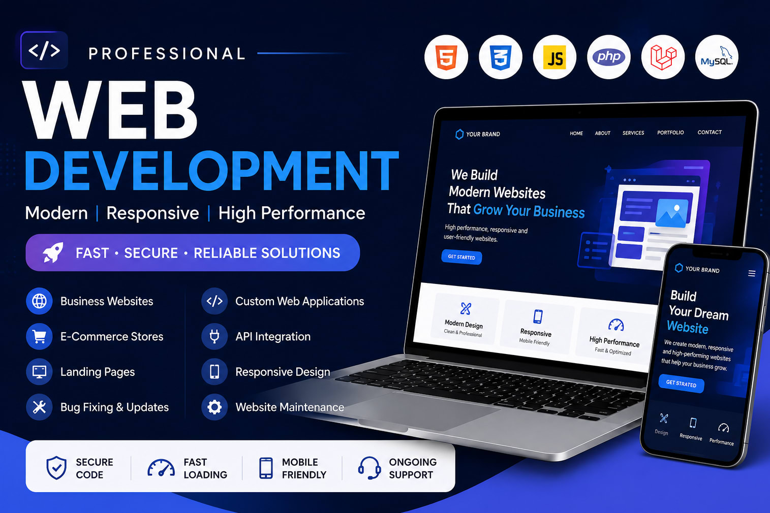 Portfolio for Professional Web Development Services