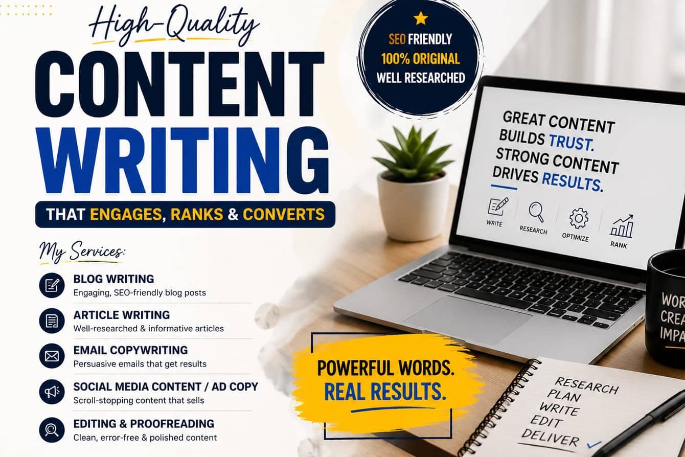 Portfolio for Content Writer ✅