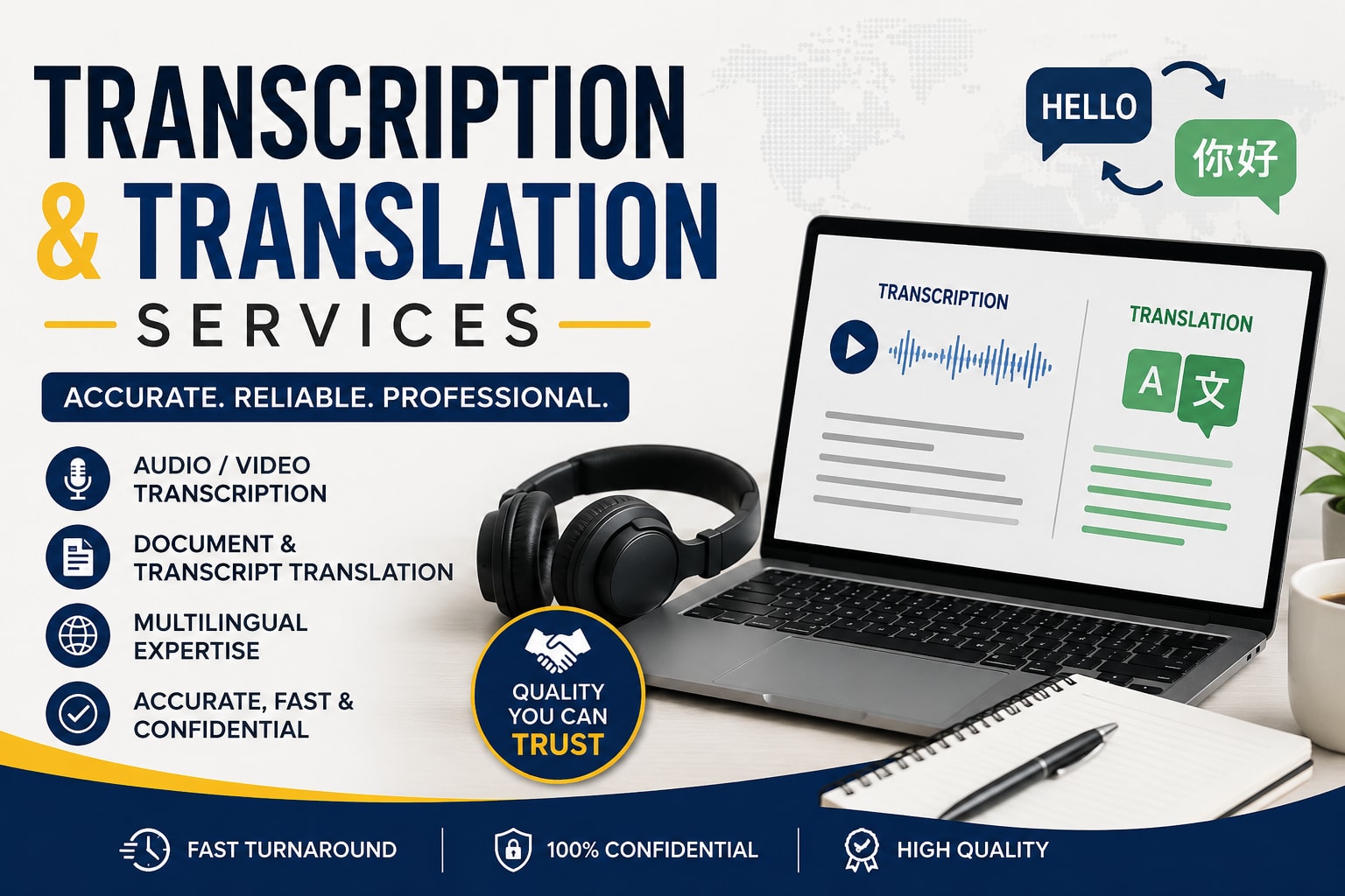 Portfolio for Transcription, Subtitling & Translation