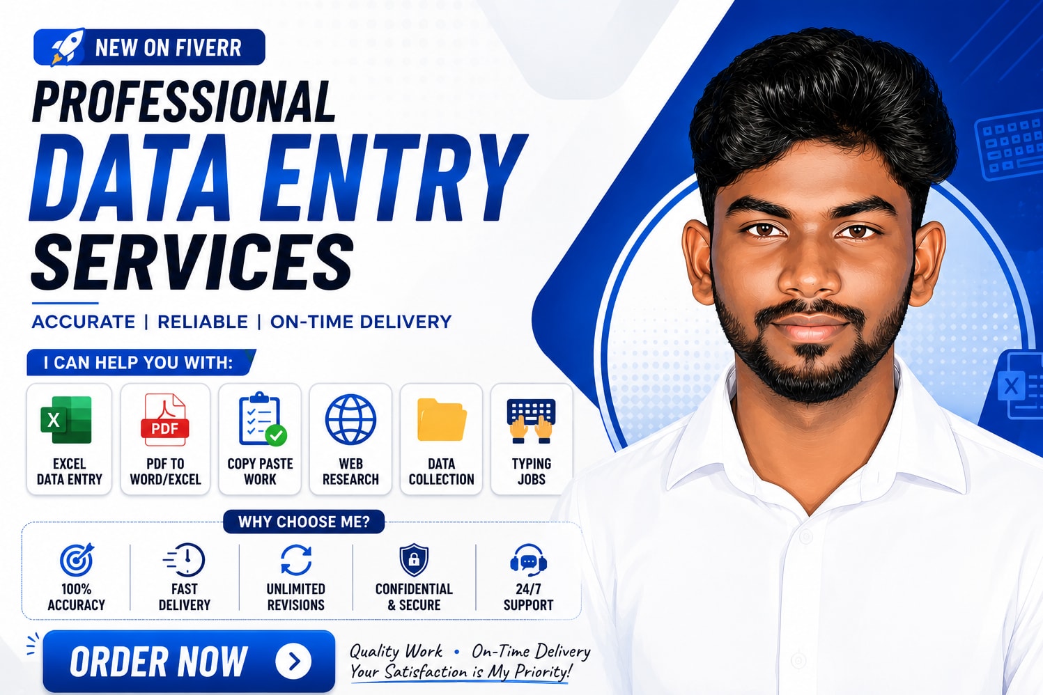 Portfolio for Data entry with 100% accurate