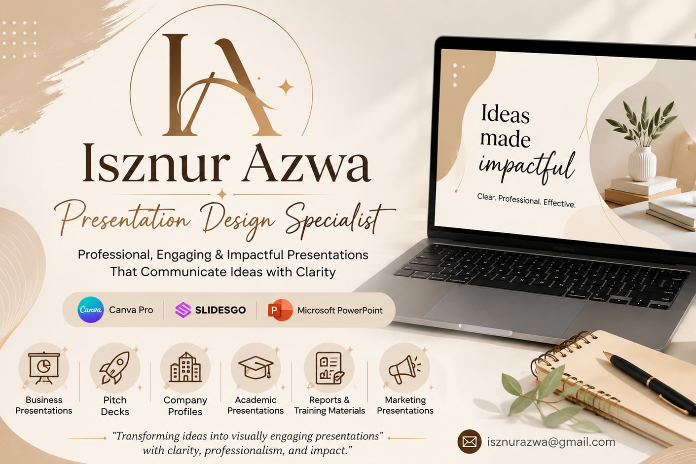Portfolio for Presentation Design Specialist