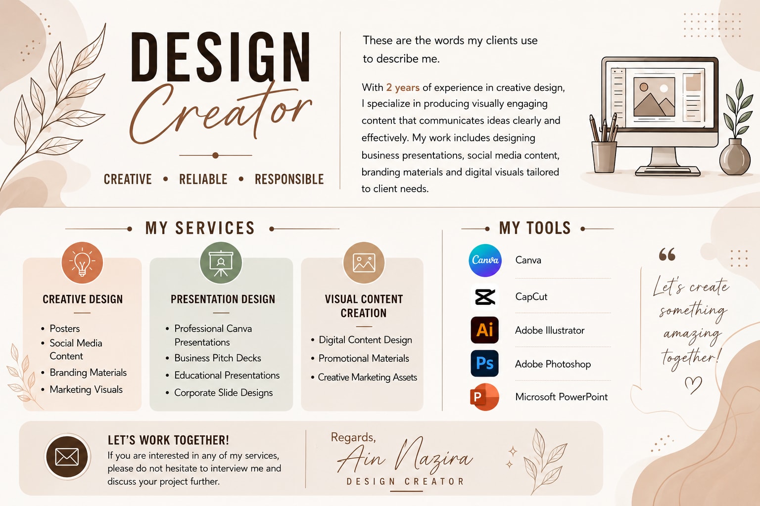 Portfolio for Design Creator