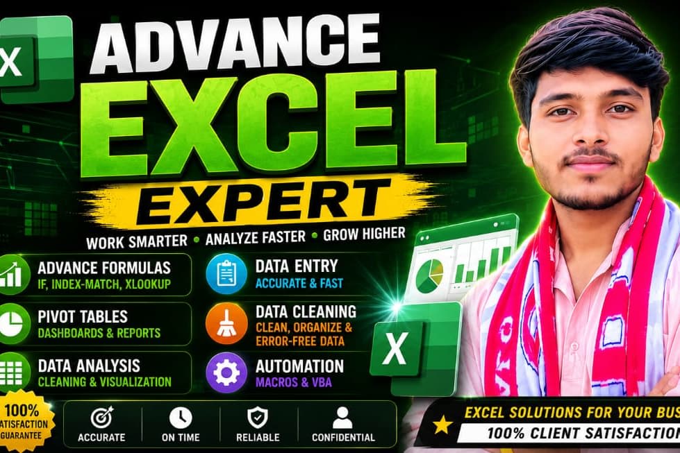 Portfolio for Advance Excel Expert