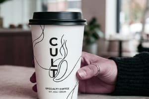 Portfolio for MINIMALIST MONOCHROME COFFEE CUP ILLUSTR