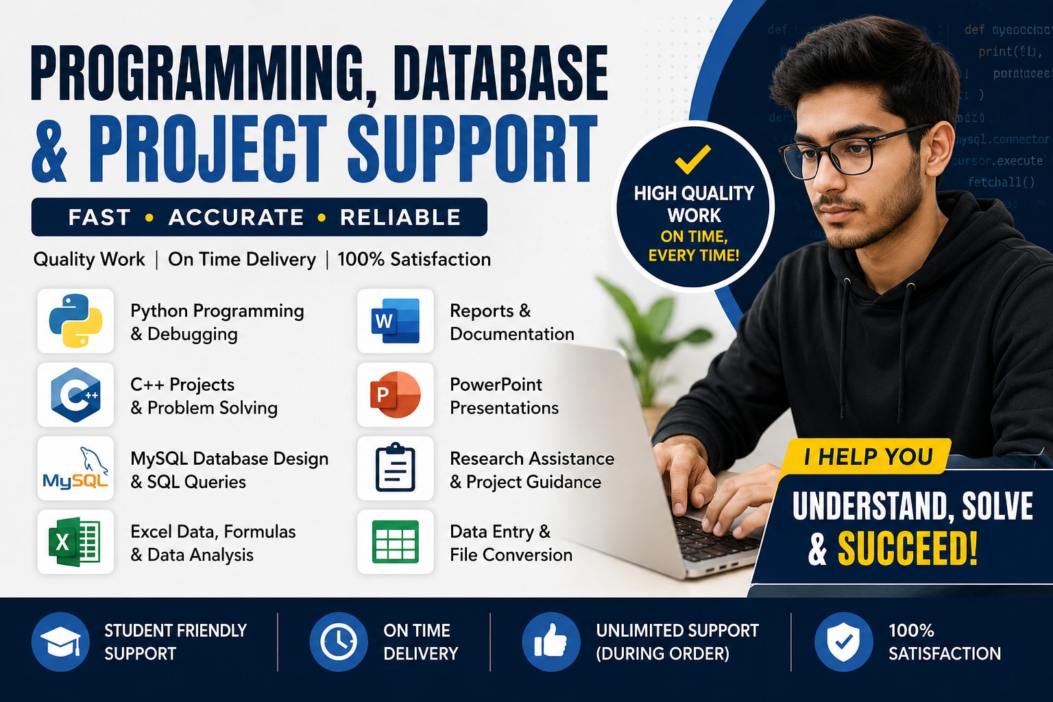 Portfolio for IT Student | Python, MySQL, Excel & Proj