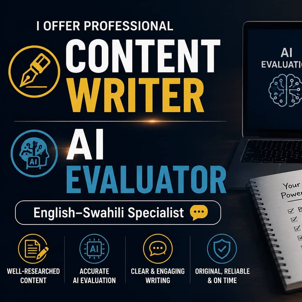 Portfolio for Content Writer & AI Evaluator