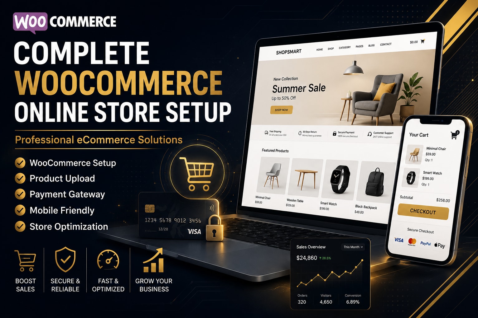 Portfolio for Complete WooCommerce Online Store Setup