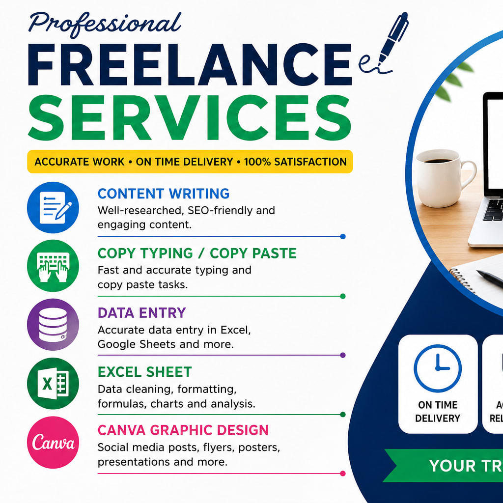 Portfolio for Content Writer | Data Entry Specialist |