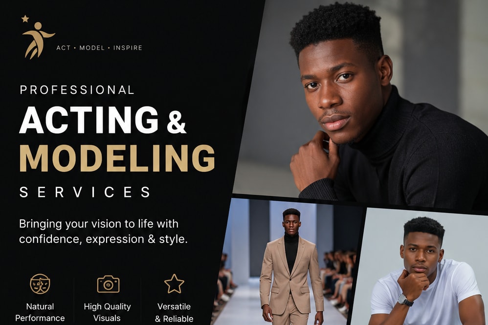 Portfolio for Professional Acting & Fashion Modeling