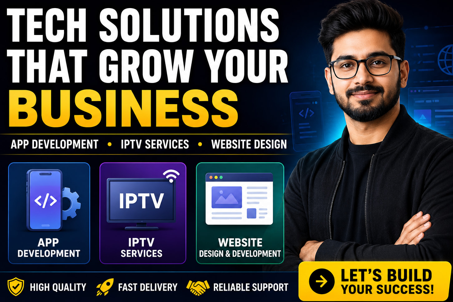 Portfolio for Professional IPTV App Rebranding /set up