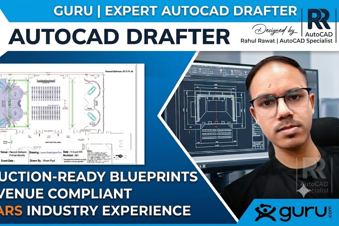 Portfolio for AutoCAD Expert for Event, Exhibitions