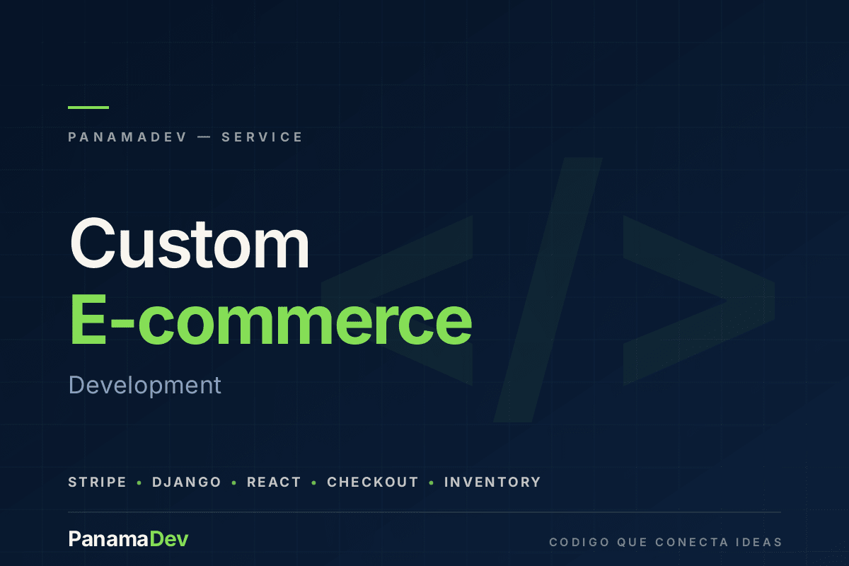 Portfolio for Custom E-commerce Store Development & In