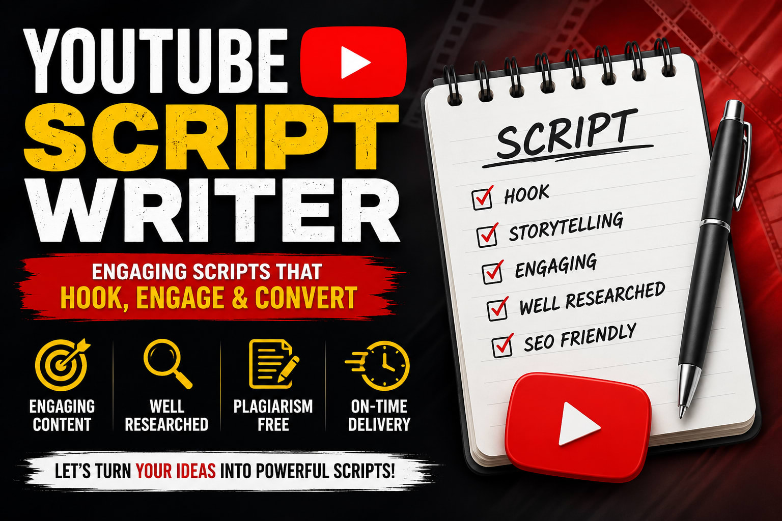Portfolio for I Will Write Engaging YouTube Scripts fo
