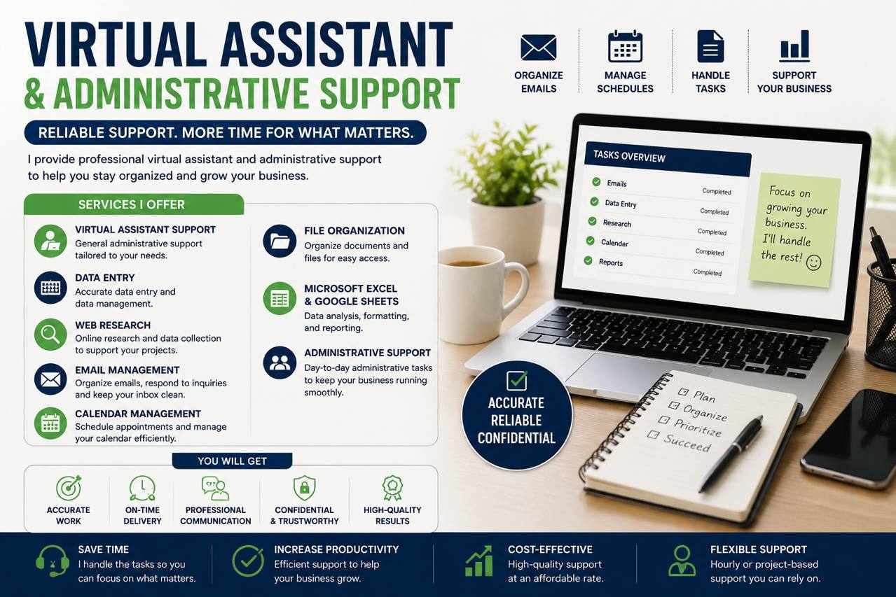 Portfolio for Virtual Assistant&Administrative Support