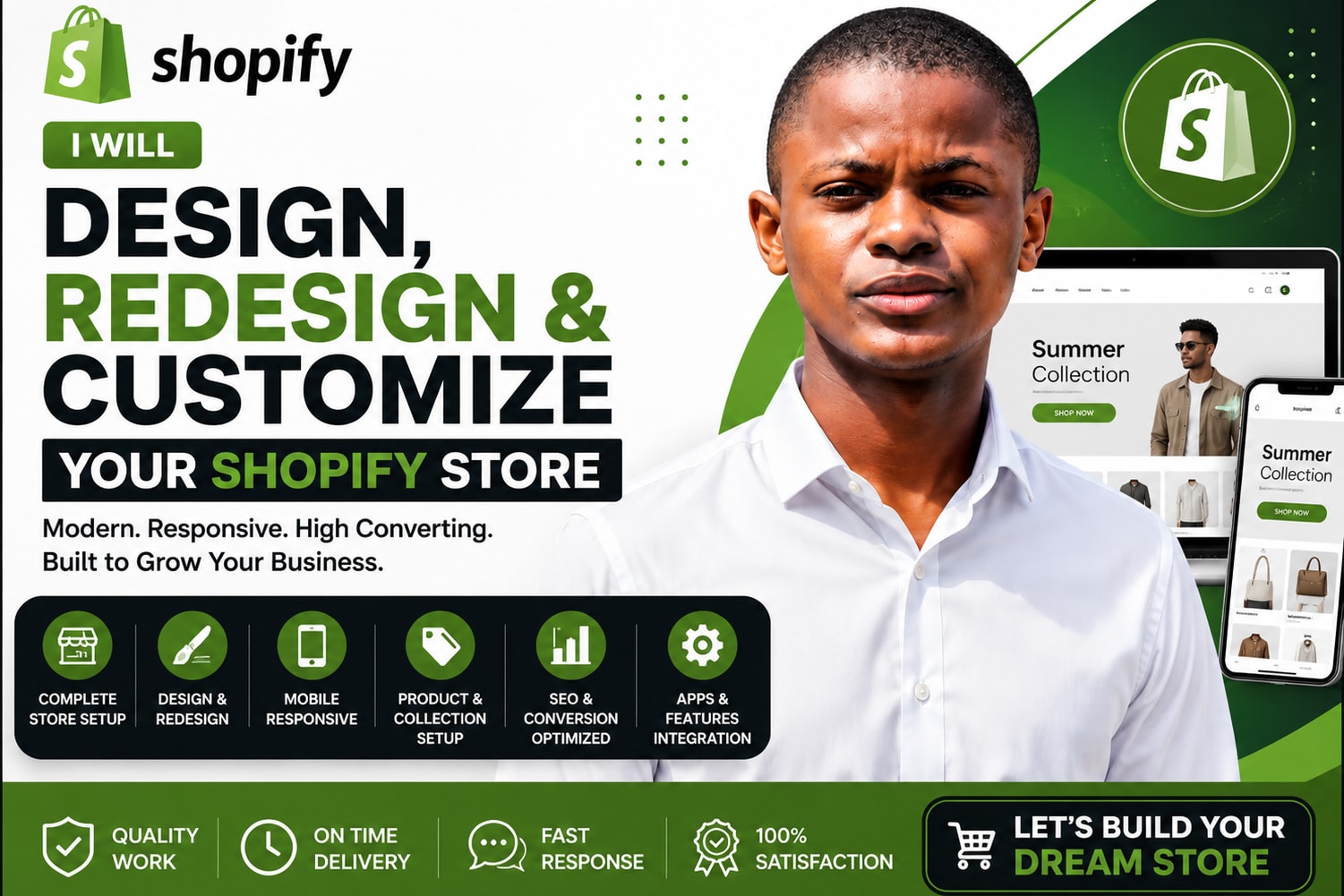 Portfolio for I will design & redesign Shopify store