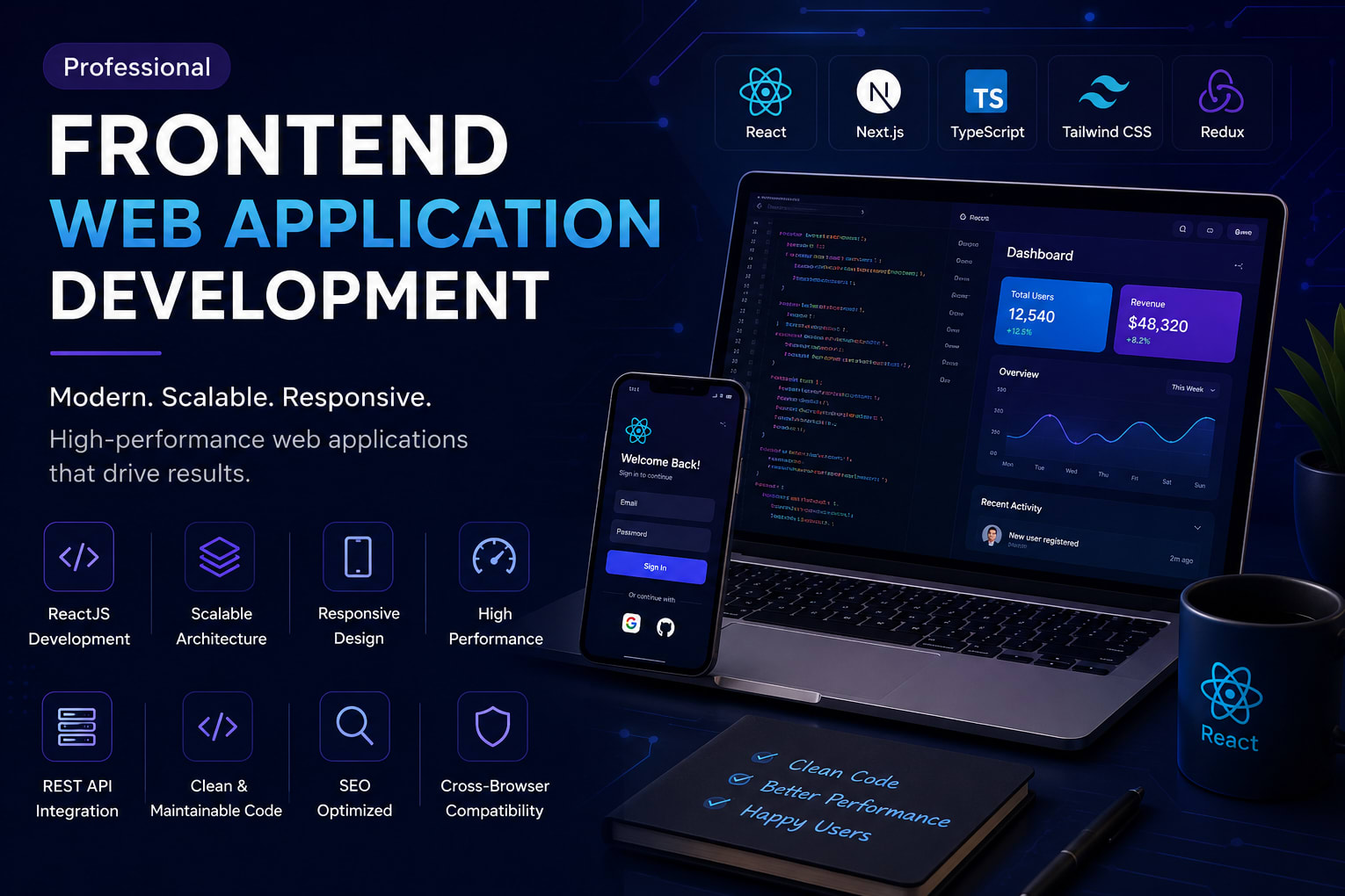 Portfolio for React.js & Next.js Frontend Development