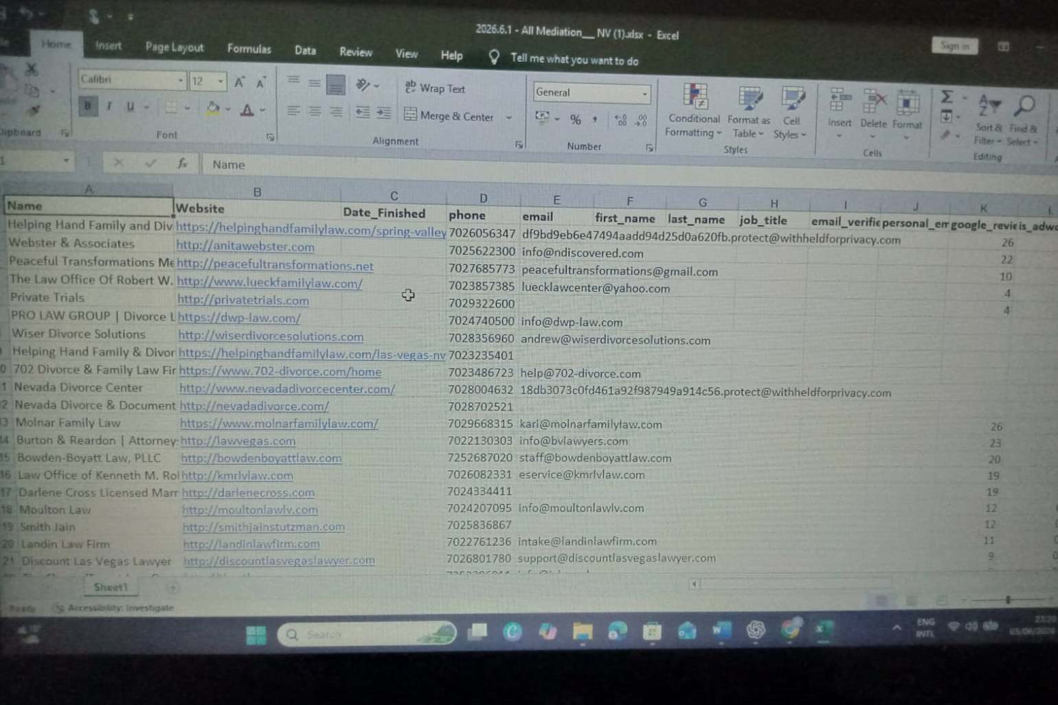 Portfolio for Web Research