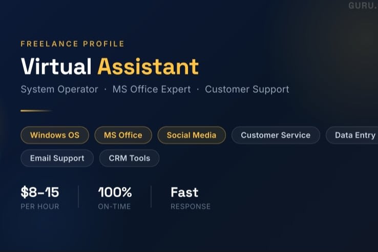 Portfolio for MS OFFICE/SOCIAL MEDIA/CUSTOMER SUP/VA