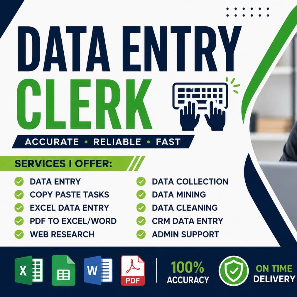 Portfolio for Professional Data Entry Specialist