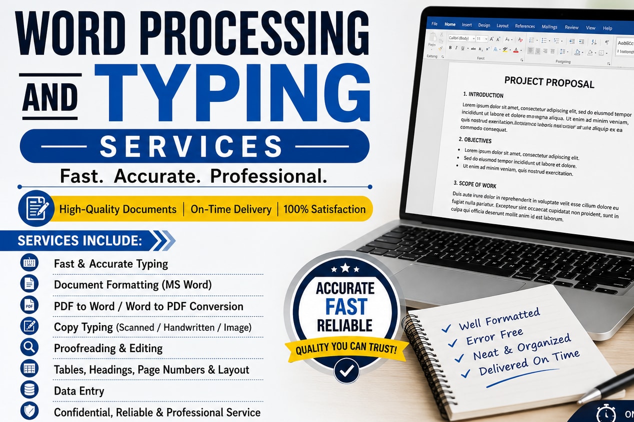 Portfolio for Word Processing and Typing Specialist