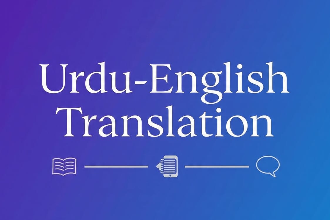 Portfolio for English & Urdu translation services