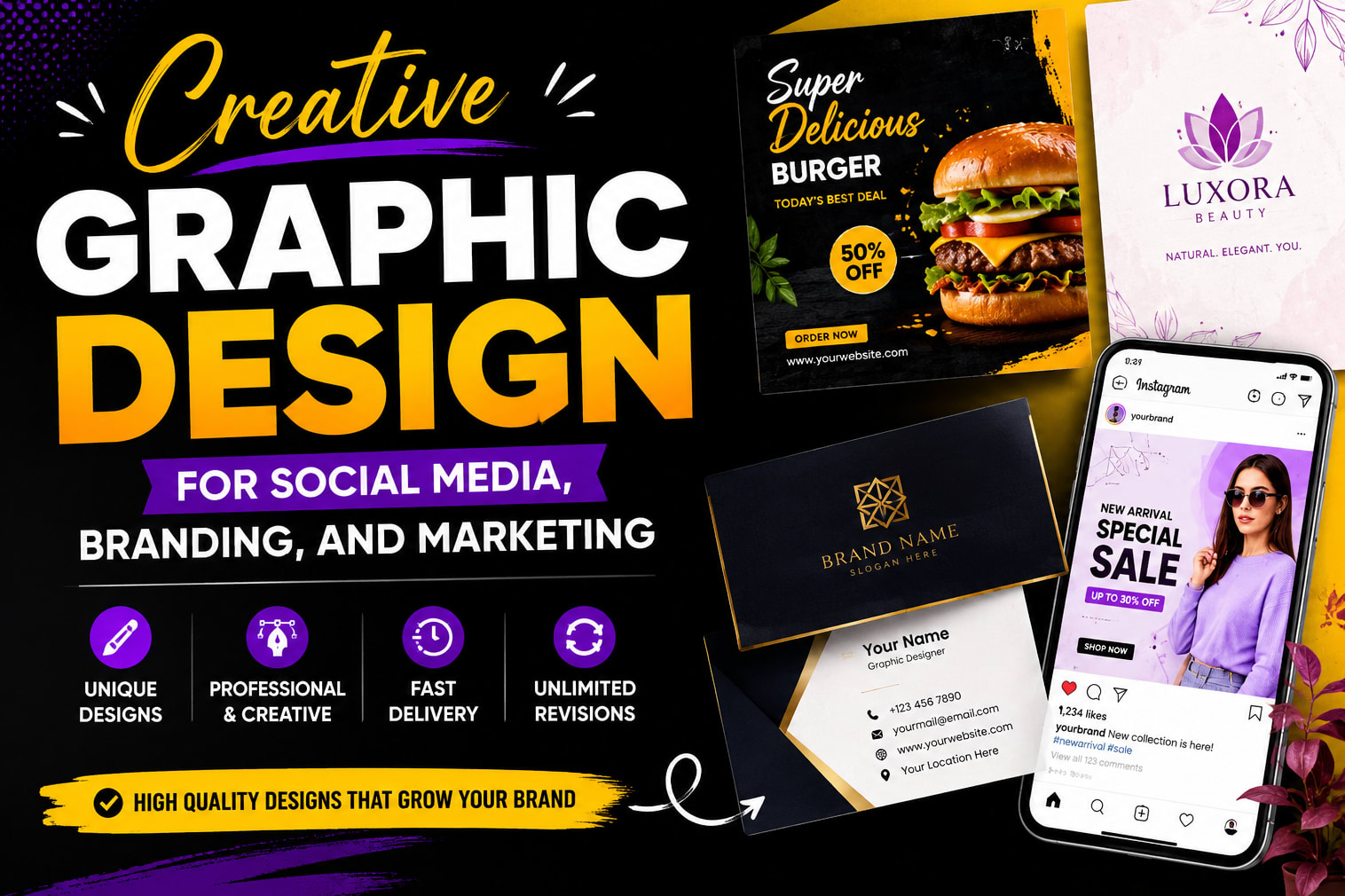 Portfolio for Creative Graphic Design for Social Media