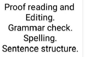 Portfolio for Editing and proof reading
