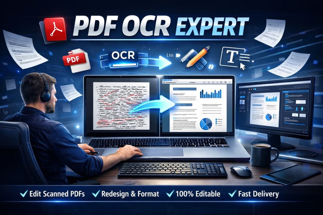 Portfolio for I will modify PDF or redesign PDF OCR