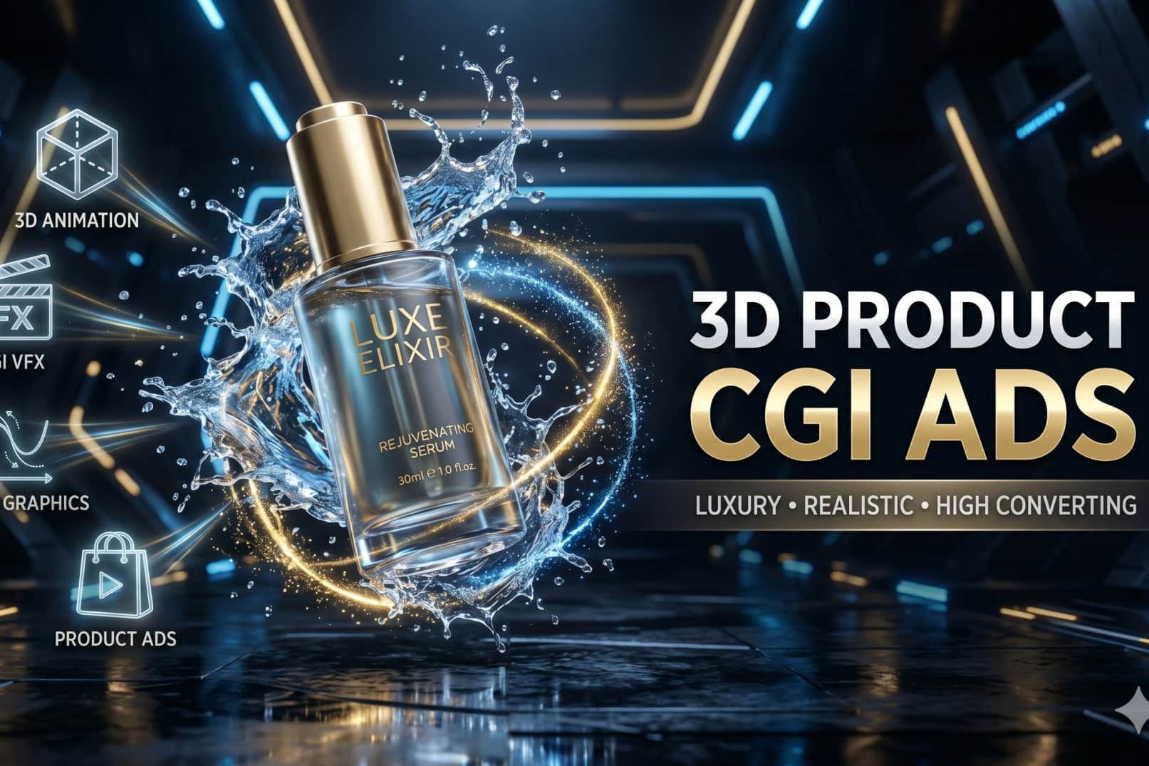Portfolio for product cgi animated video add